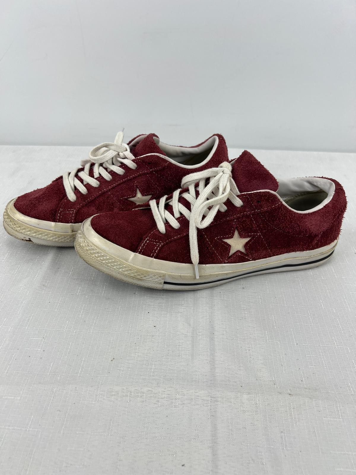Converse One Star Red Suede Unisex Trainers Size 8.5 UK / 42 EU