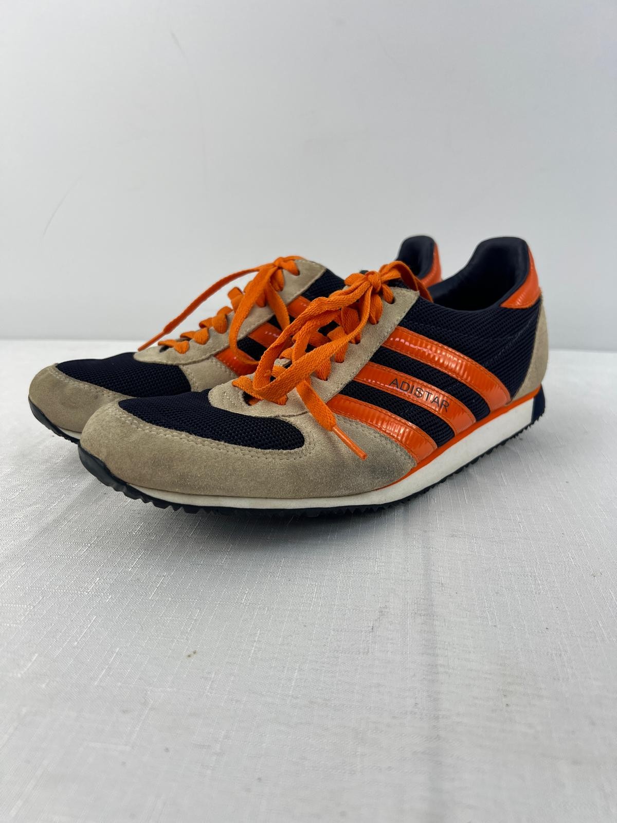 Adidas Adistar Navy Orange Trainers Size US 8.5 UK 8