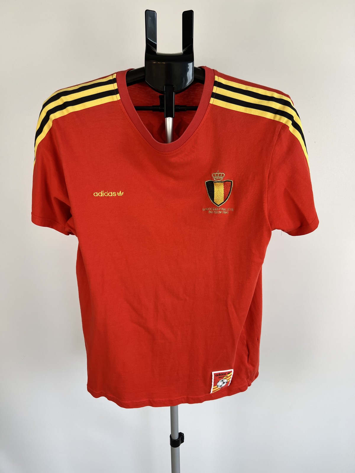 Adidas Belgium 1980 European Finalists Leeuw Football Shirt M