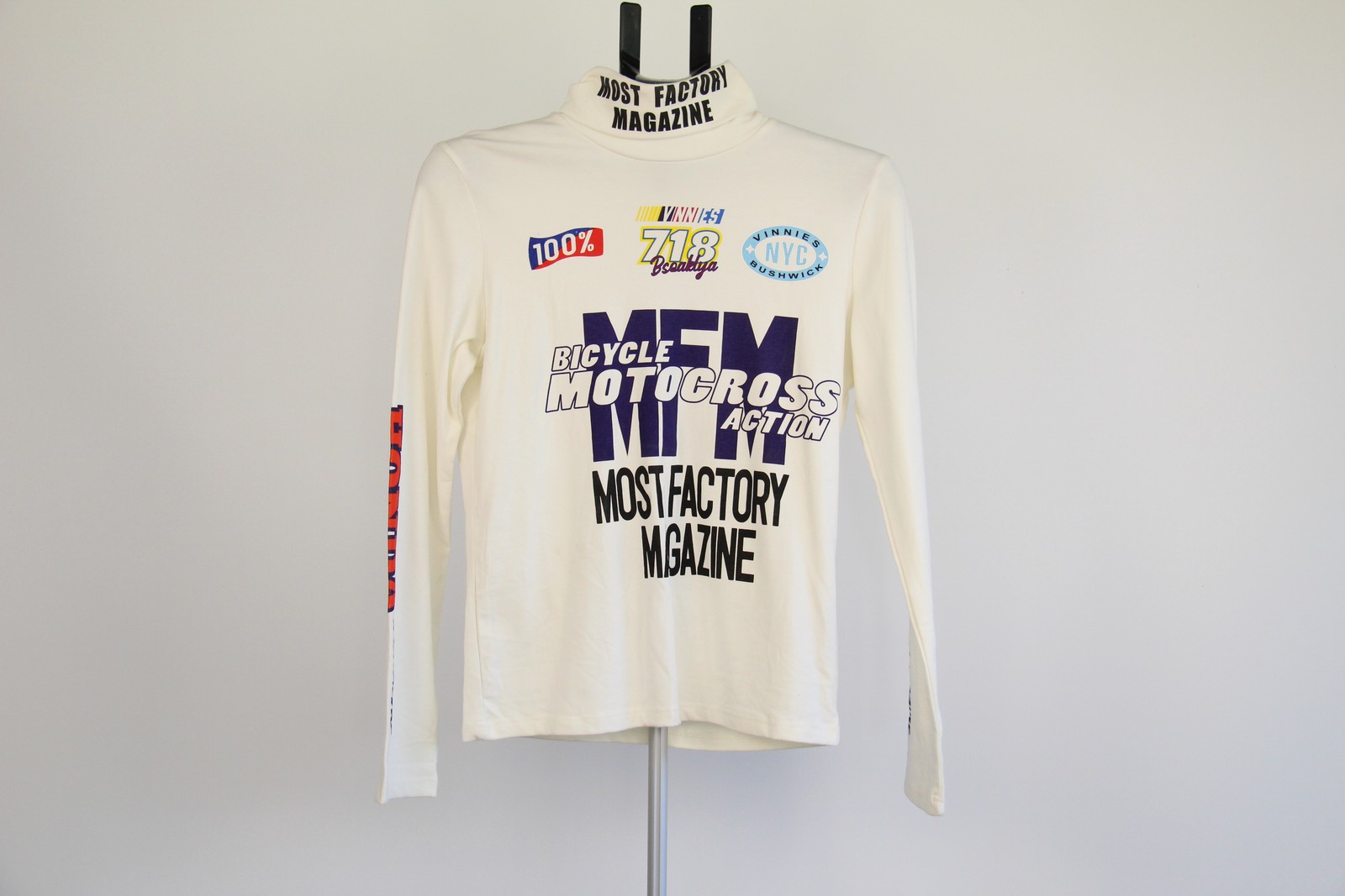 Most Factory Magazine BMX Motocross Graphic Turtleneck Top L