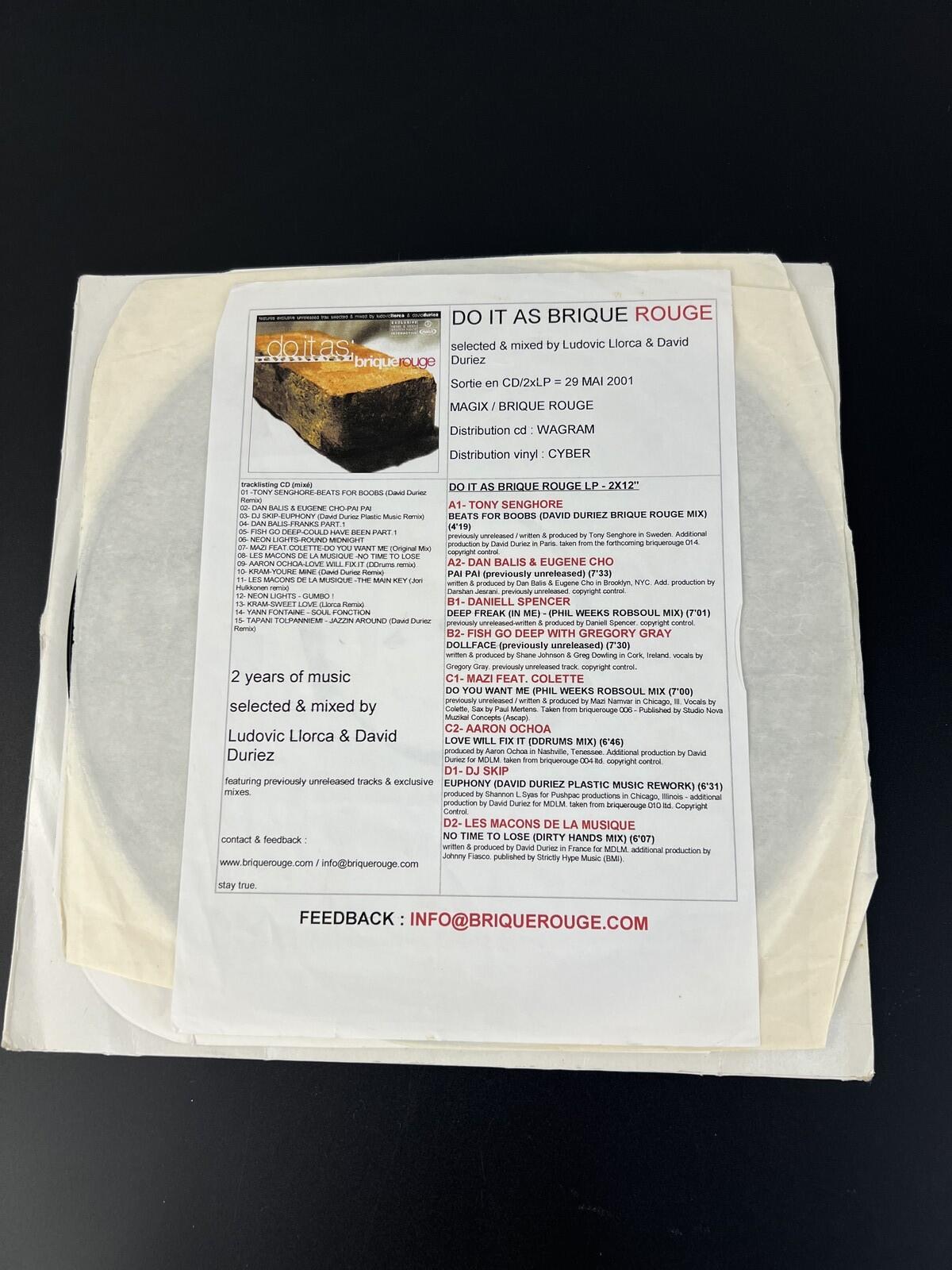Ludovic Llorca - Do It As Brique Rouge (2001) | 12" Vinyl