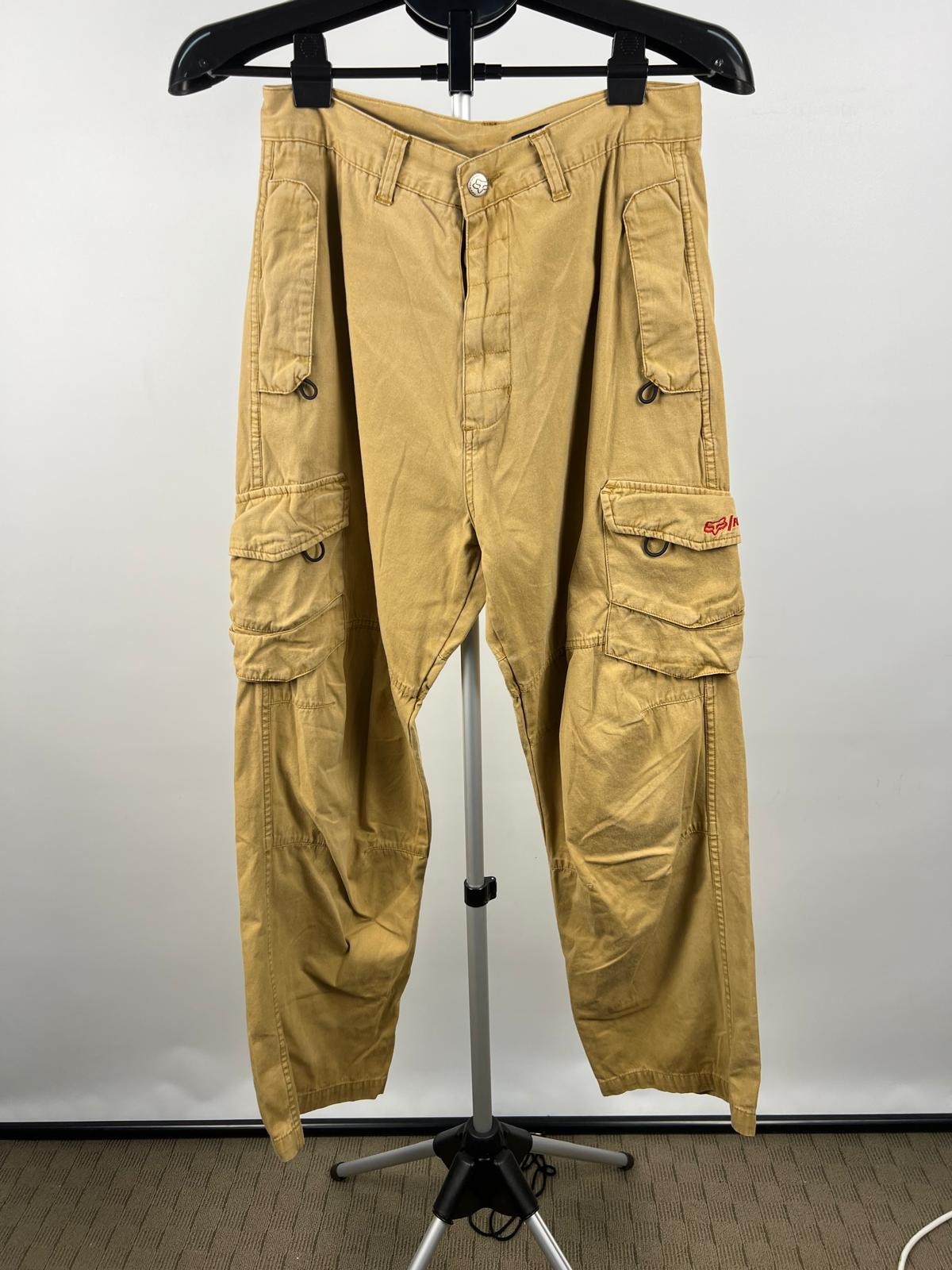Fox Racing men’s cargo pants khaki 100% cotton size 30