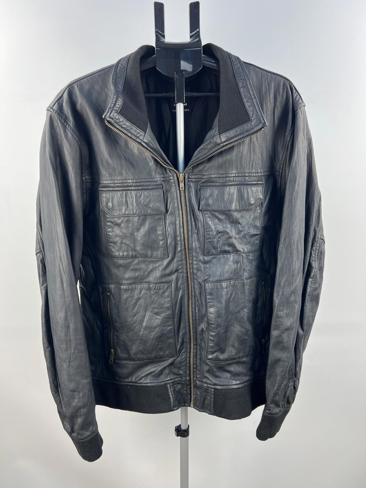 Zanerobe Black Professional Leather Jacket