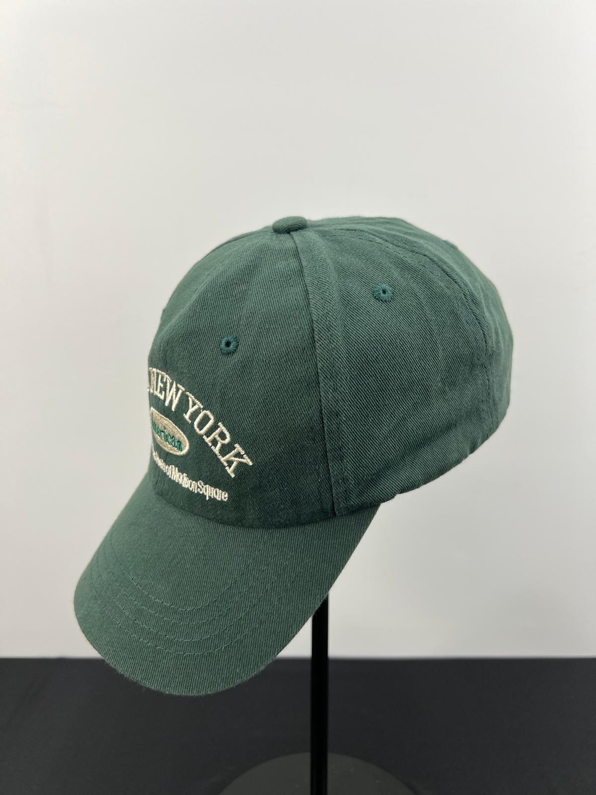 Y-F 1989 NY Hat New York American Green Cotton Baseball Cap