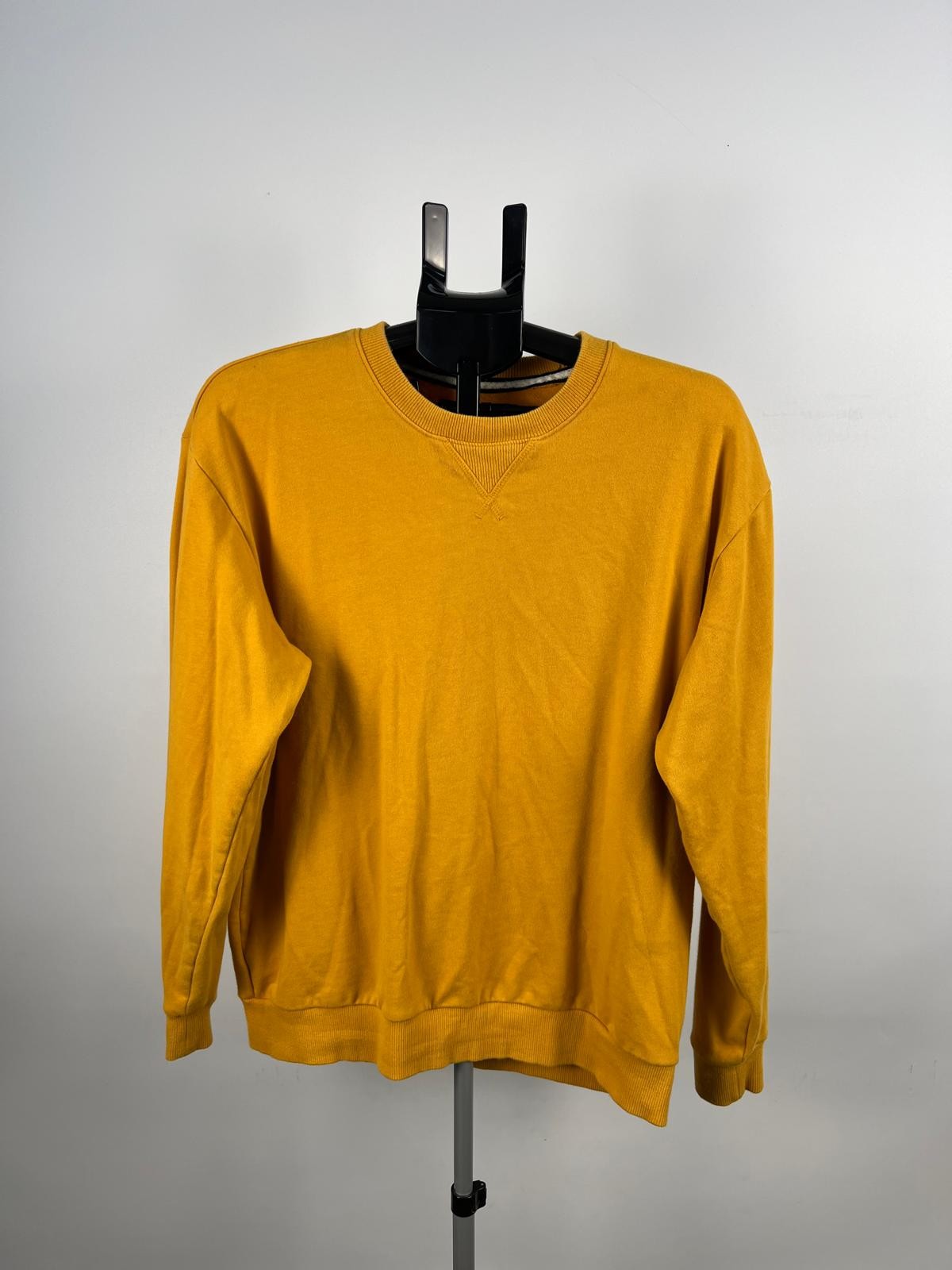 Giordano Mustard Yellow Crewneck Sweatshirt Jumper Size L