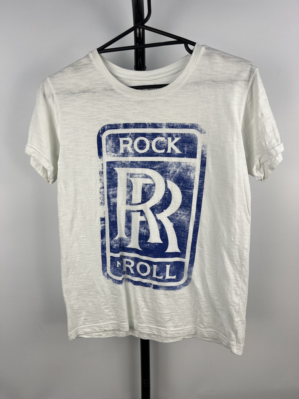 my t-shirt "Rock R Roll" Graphic Tee White 100% Cotton