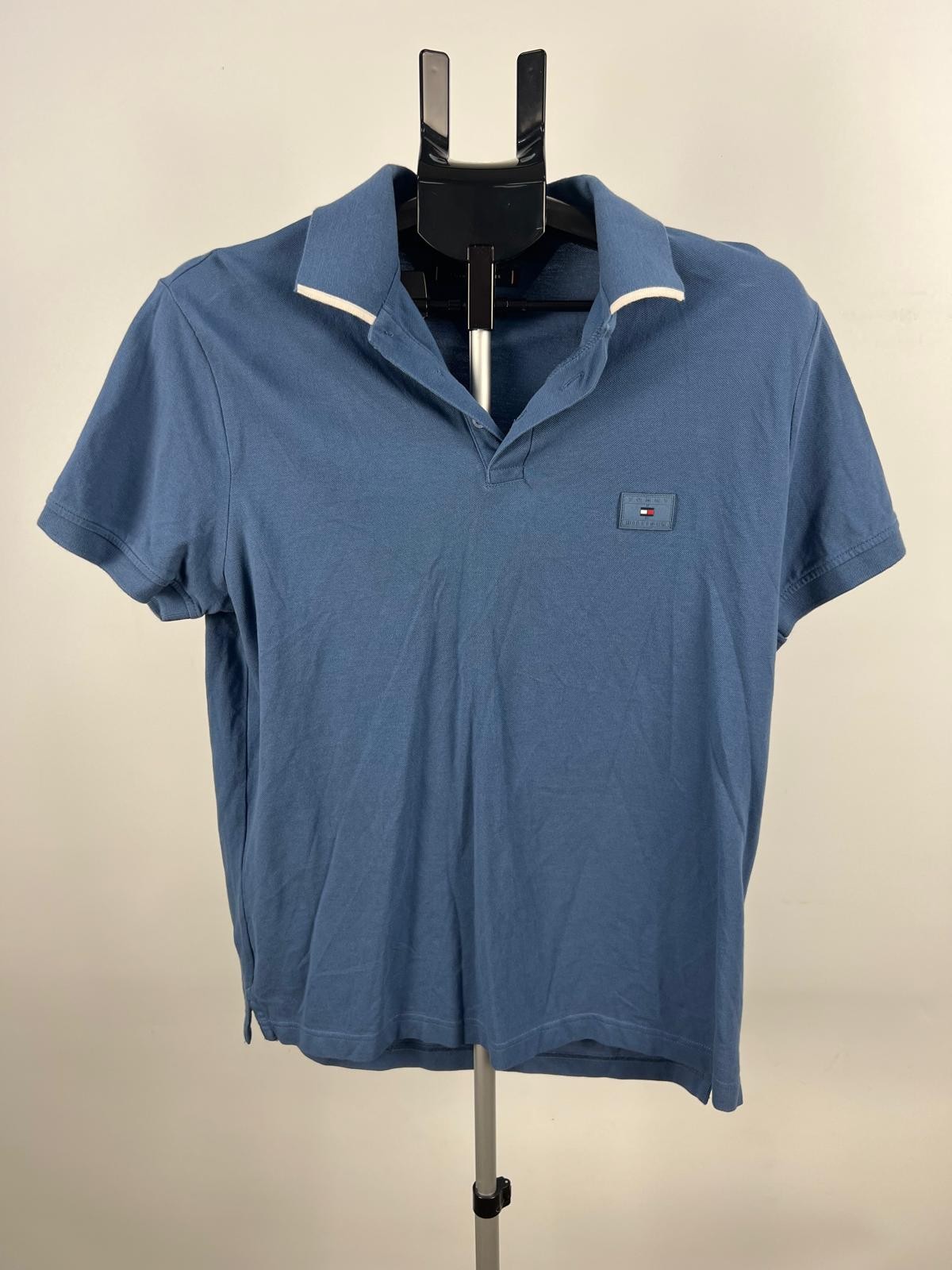 Tommy Hilfiger Blue Polo Shirt Regular Fit Size M