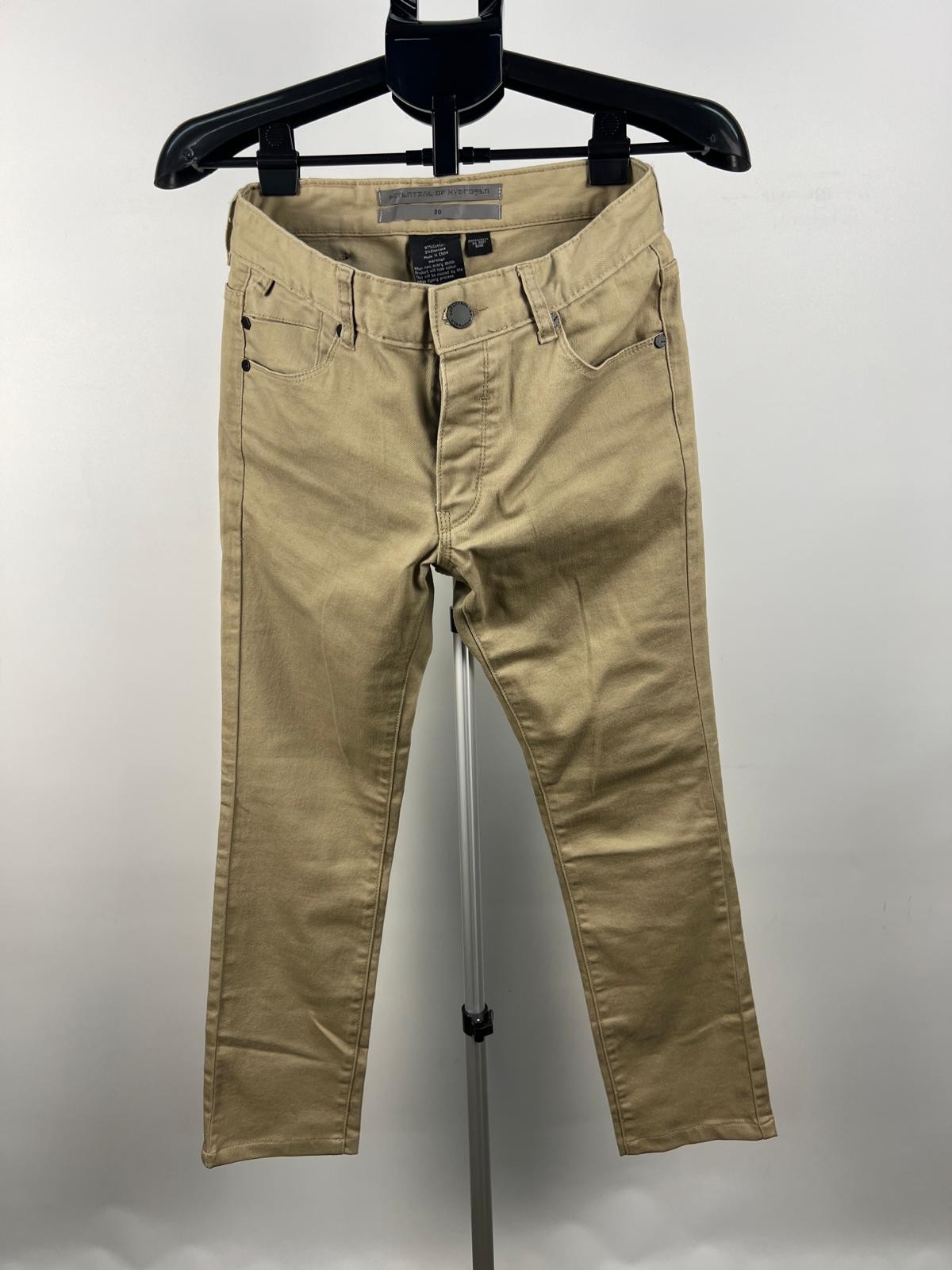 Aesthetic of Hyperism Men's Skinny Jeans W30 Beige Stretch Denim