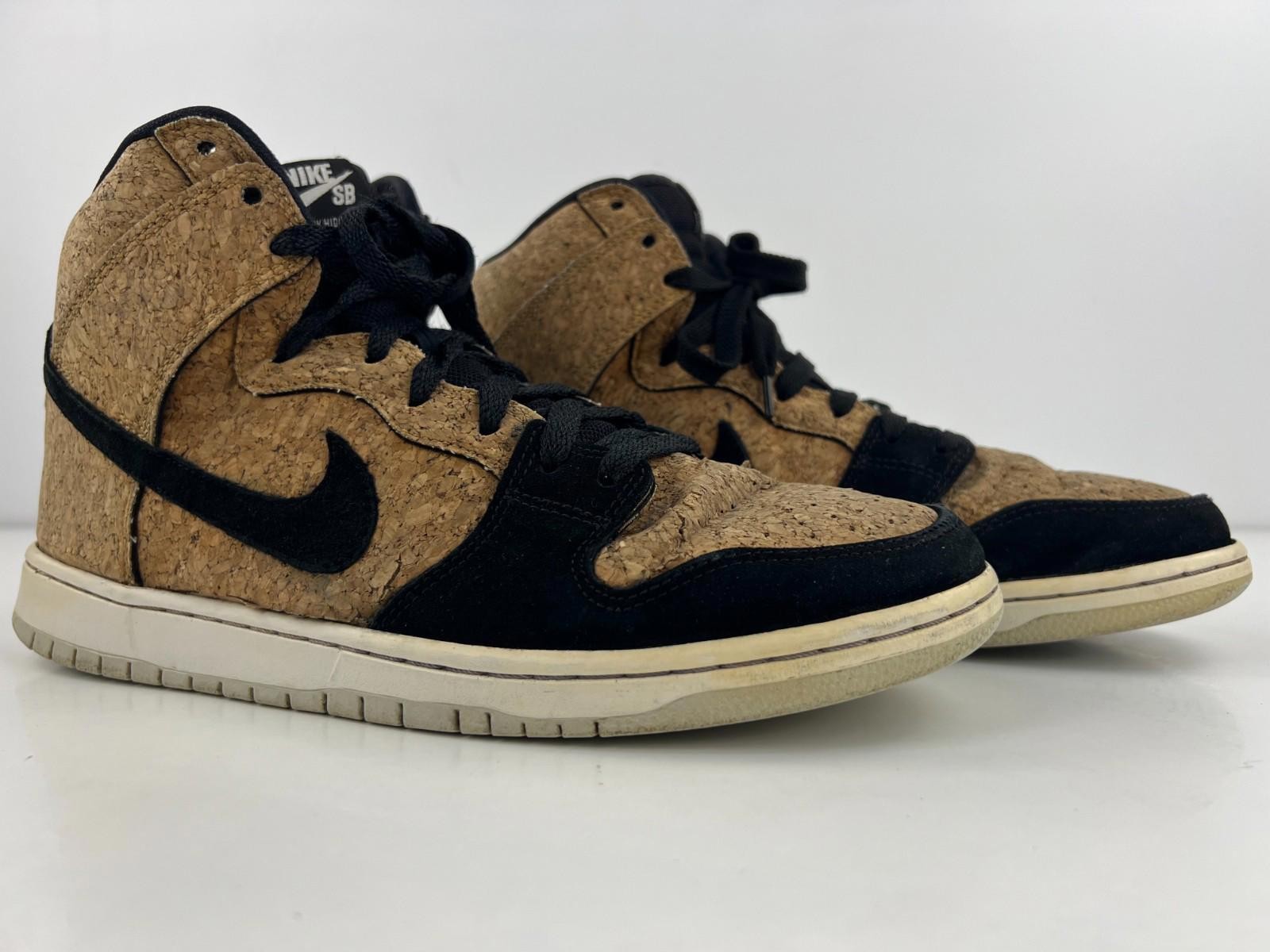 Nike SB Dunk High Premium Cork (Cracked Toe) 313171-026 Mens Size US 11
