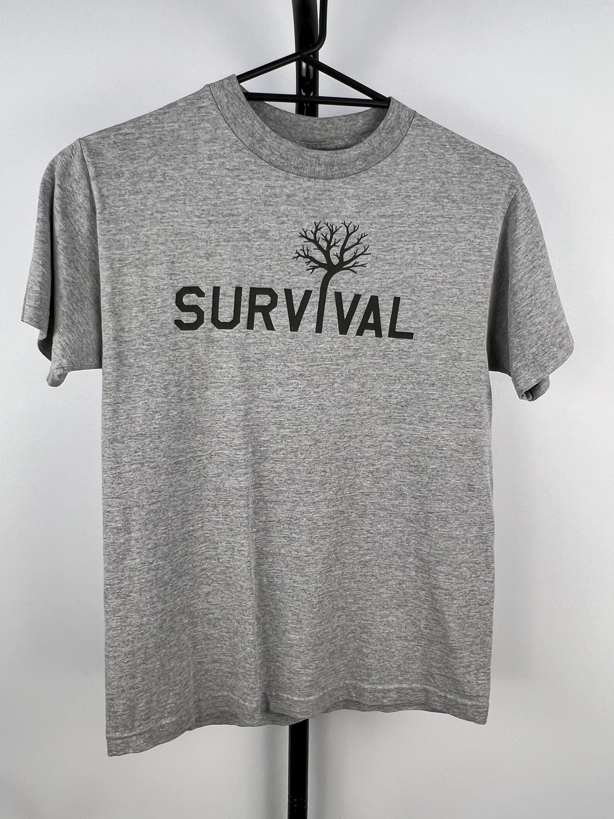 Xlarge Survival Grey Graphic T-Shirt Size S Made in USA