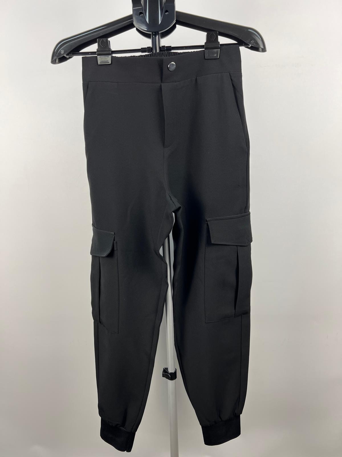 ZARA Black Cargo Jogger Trousers XS (USA) / MEX 24