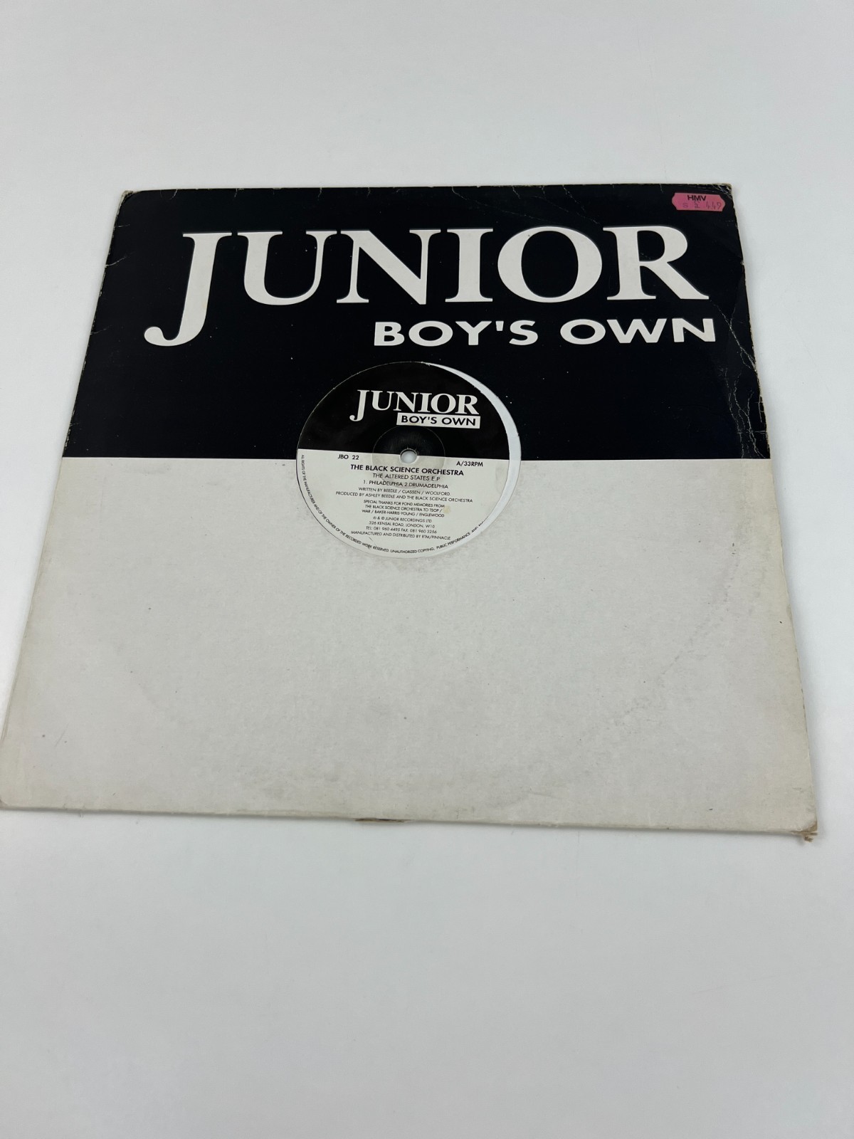 The Black Science Orchestra – The Altered States E.P. (Junior Boy’s Own JBO 22)