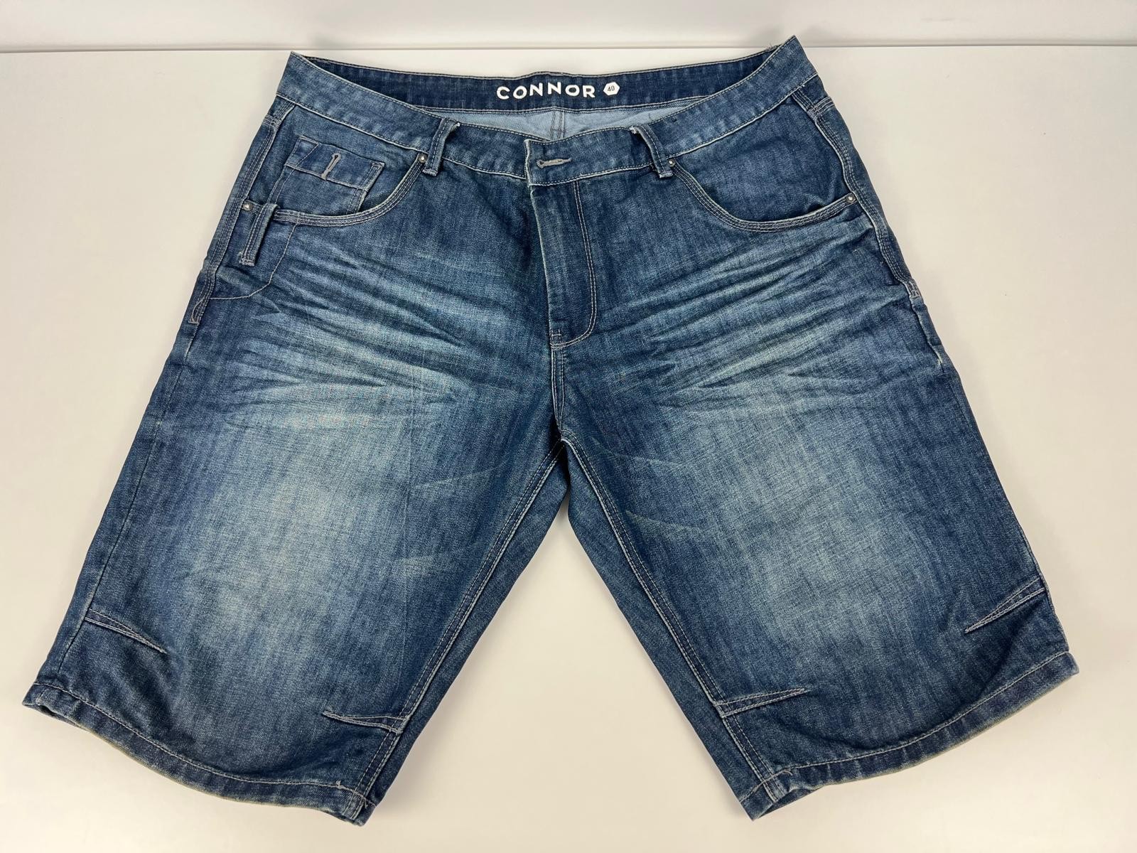 Connor Blue Denim Shorts Size 40 Cotton Blend