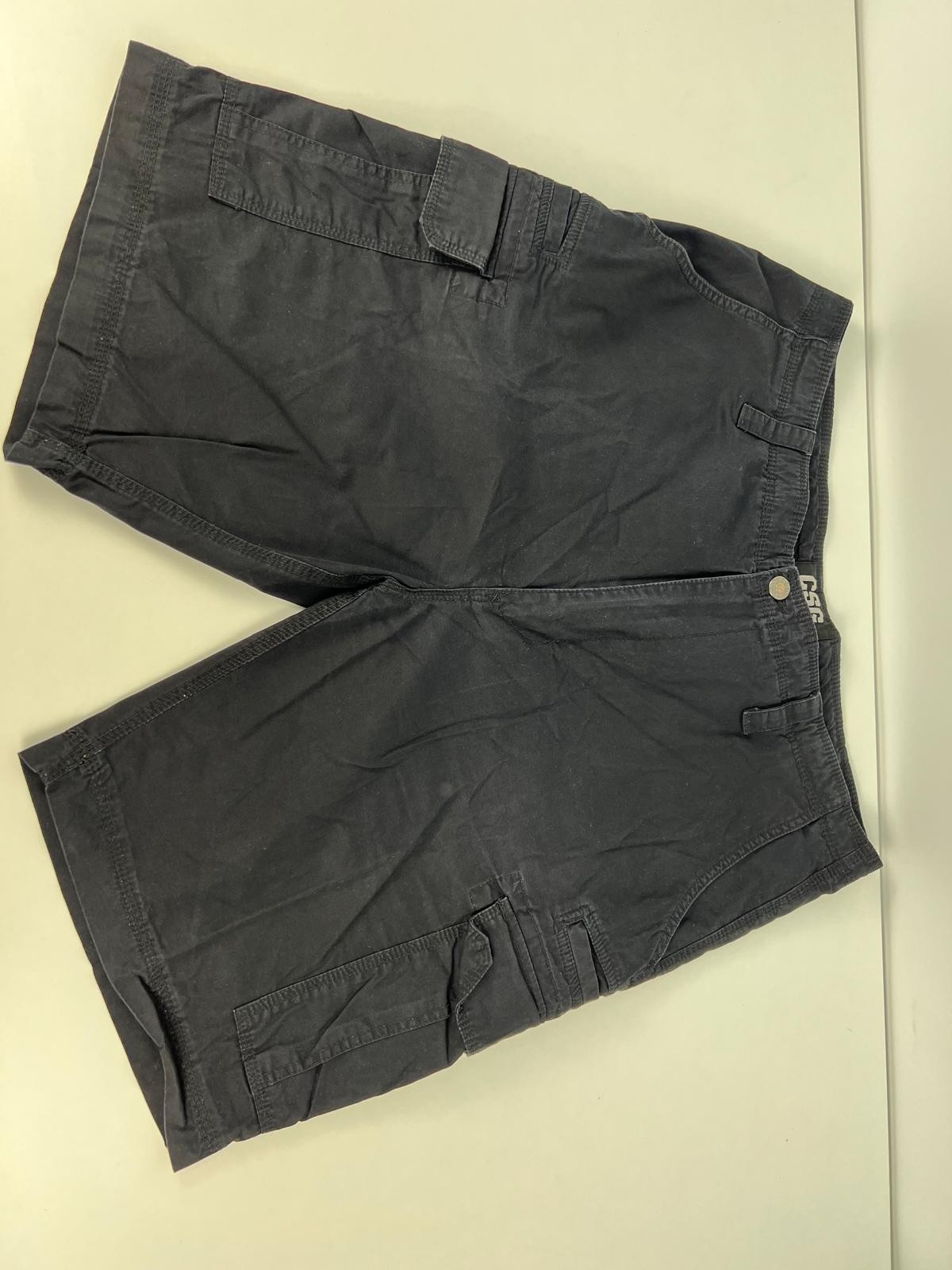 CSG Charcoal Grey Cargo Shorts 100% Cotton Size 38