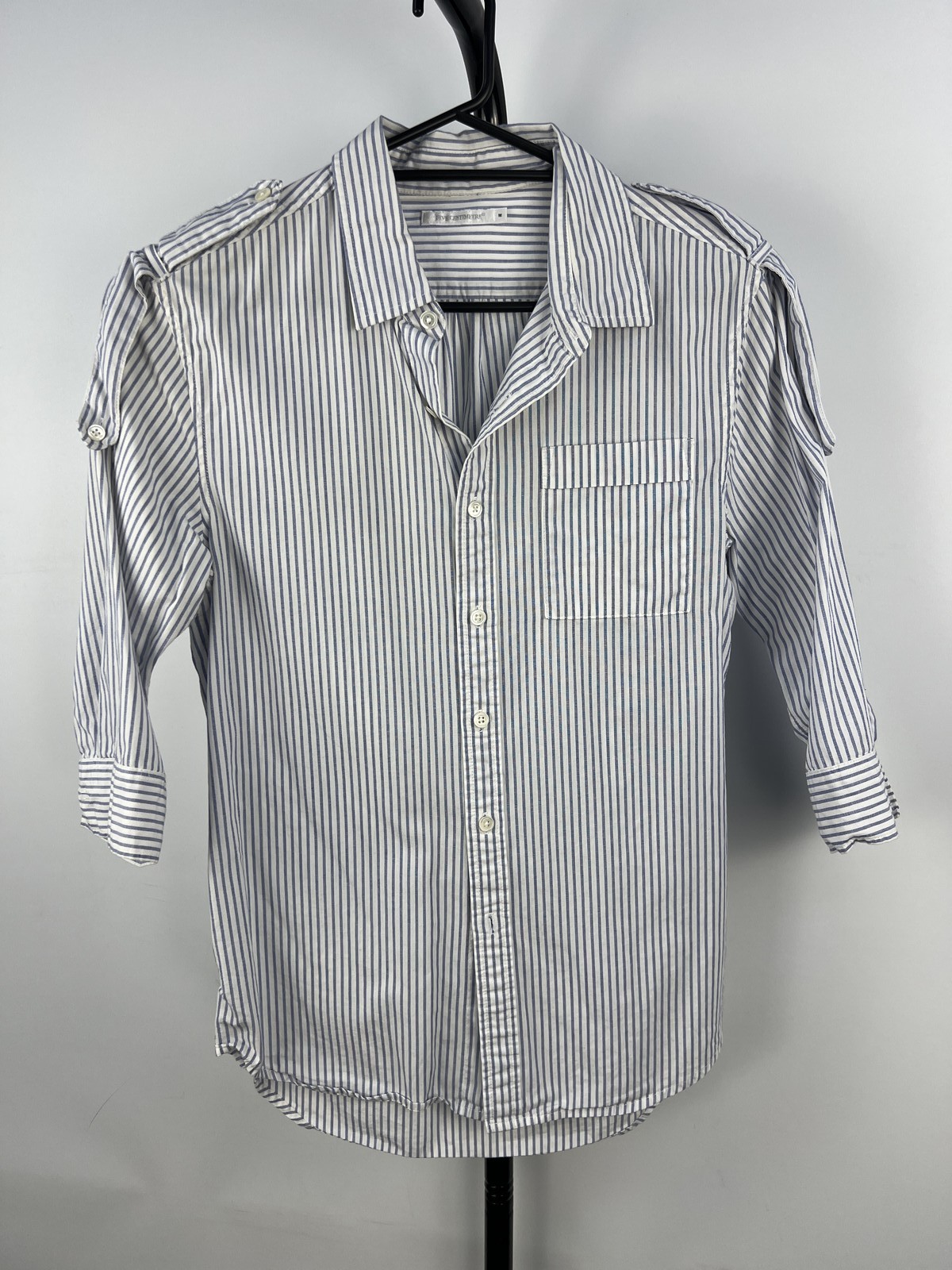 Diesel Men’s Striped Short Sleeve Button-Up Shirt Size S