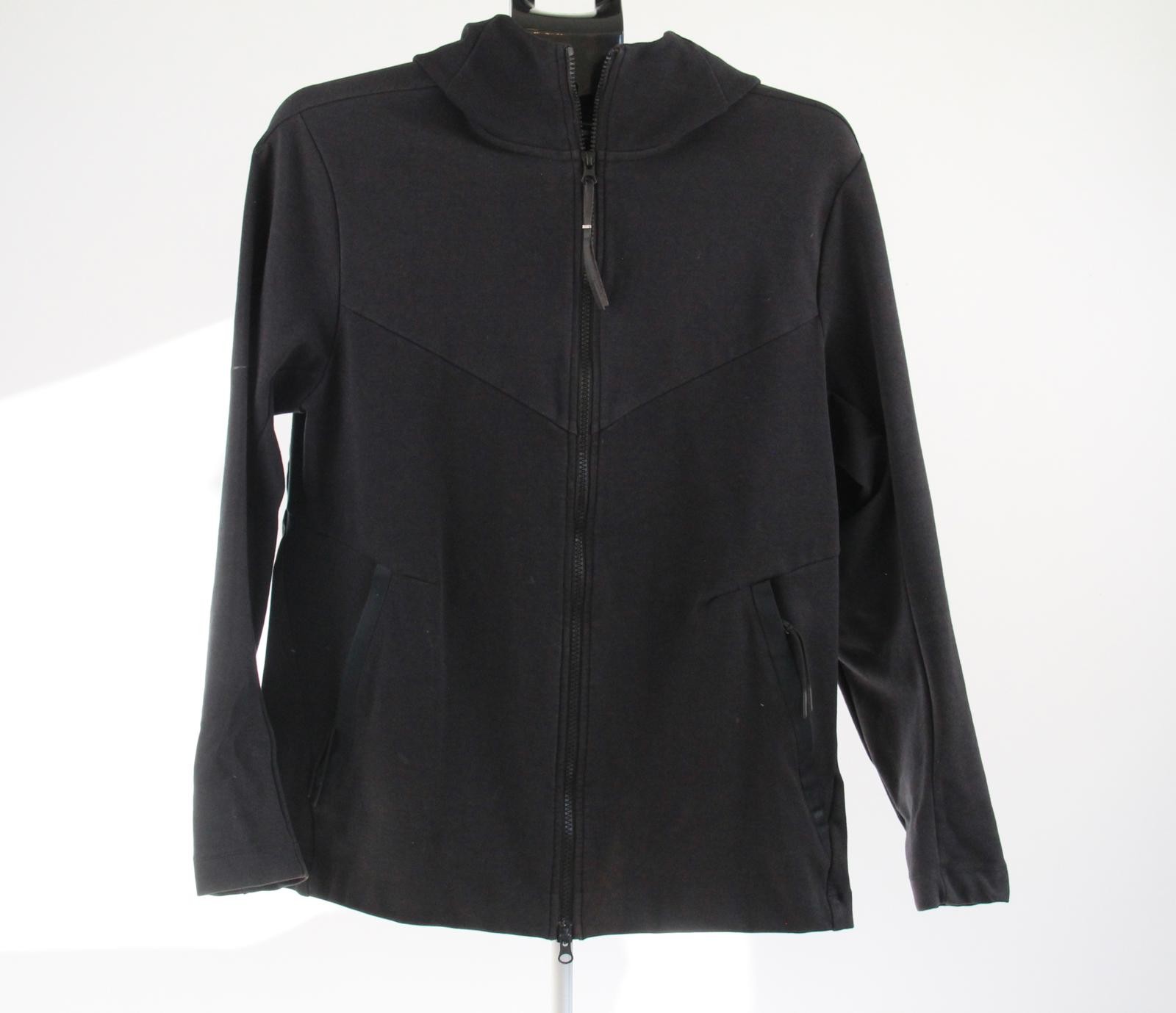 Nike Full Zip Hoodie Men's Medium Black Sweatshirt Jumper Track Jacket Swoosh