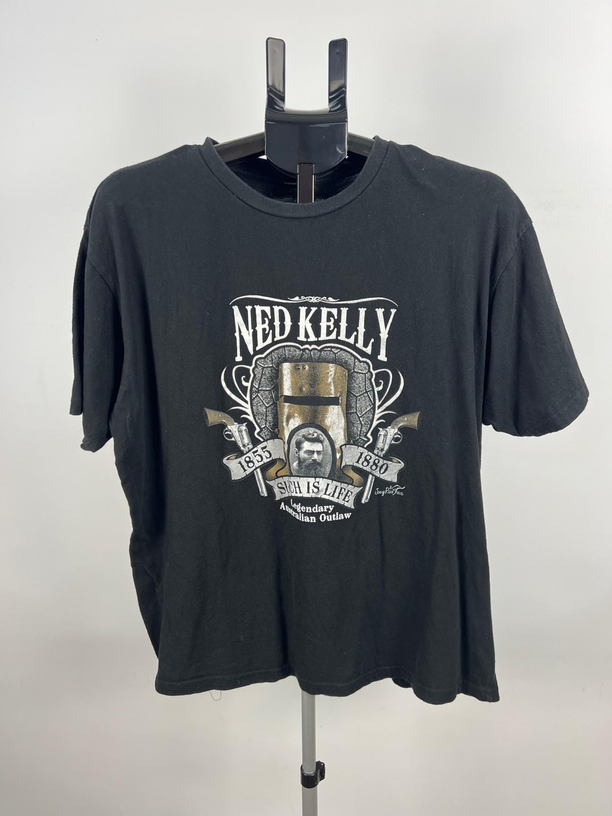 Sportage Australia Ned Kelly Graphic T-Shirt Black XL 100% Cotton