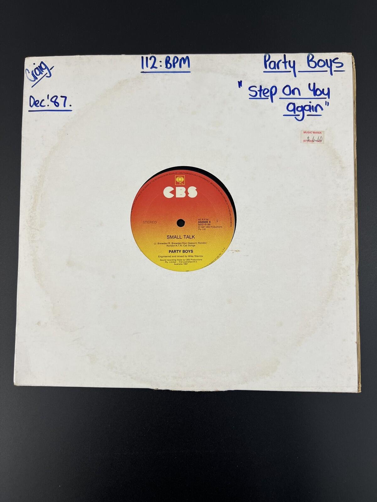 The Party Boys - He's Gonna Step On You Again (Stompmix) (1987) | 12" Vinyl