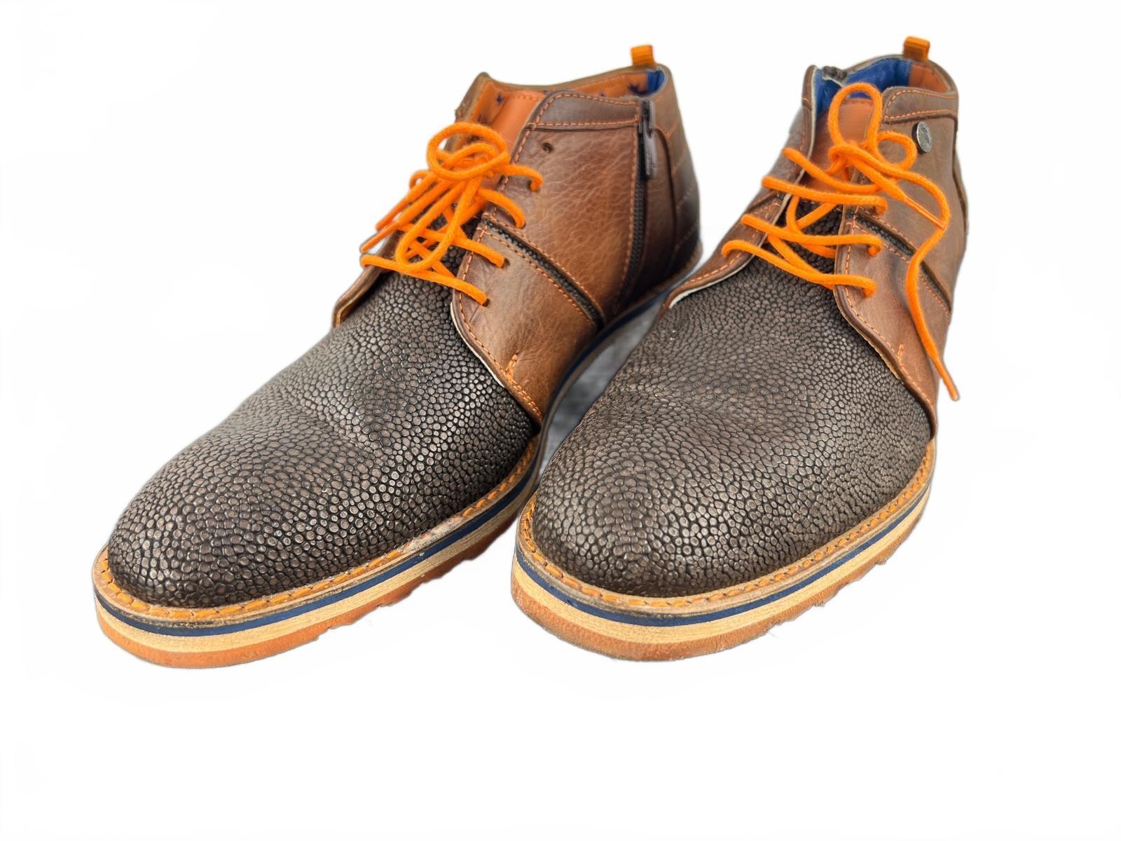 A Fish Named Fred Half Cab Leather Shoes – Chocolate Brown (EU 42)