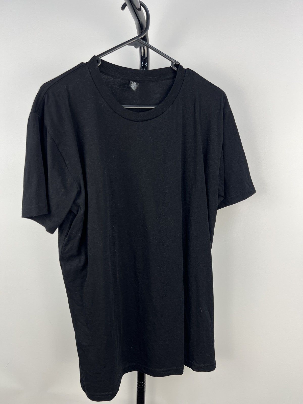 AS Colour Staple Black Crew Neck T-Shirt Size M 100% Cotton