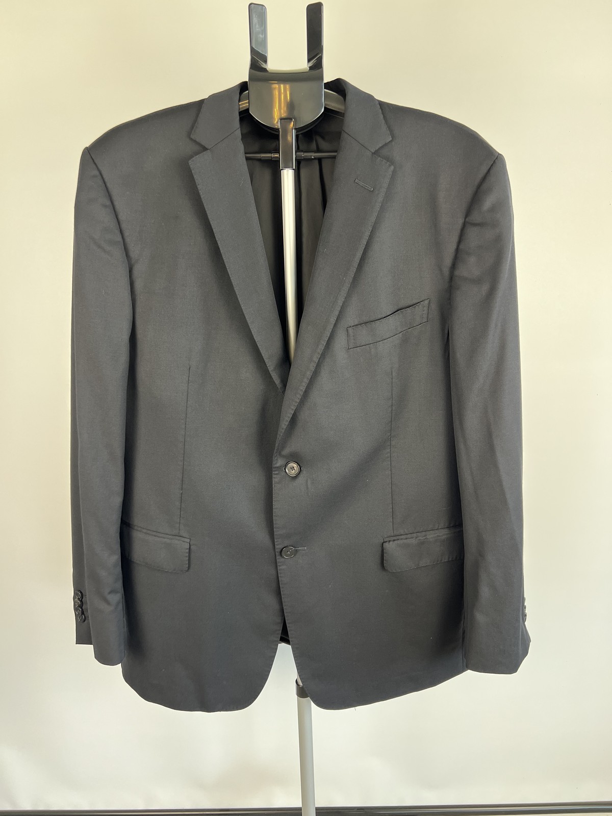 Z Zegna City 56R Grey Wool Two Button Blazer Jacket