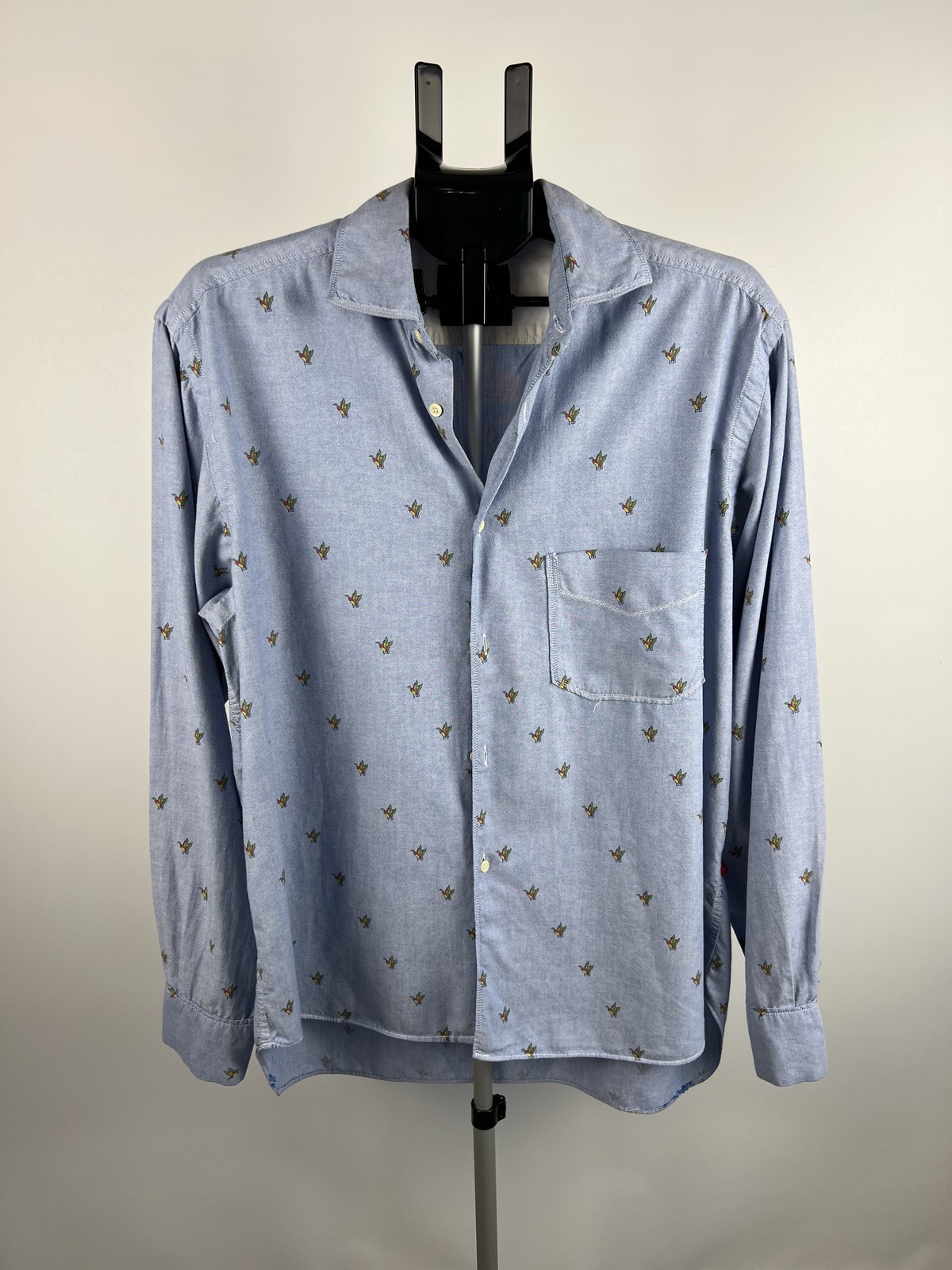 Replay Classico Made in Italy Cotton Long Sleeve Shirt L