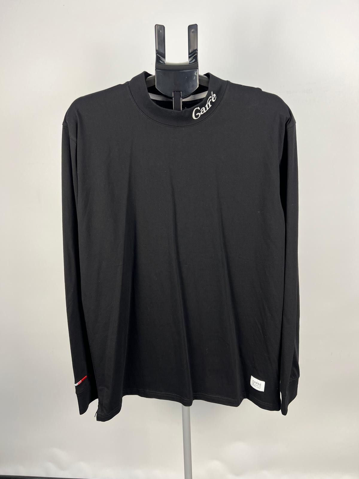 Carré Paris black long sleeve cotton T-shirt Men’s Large