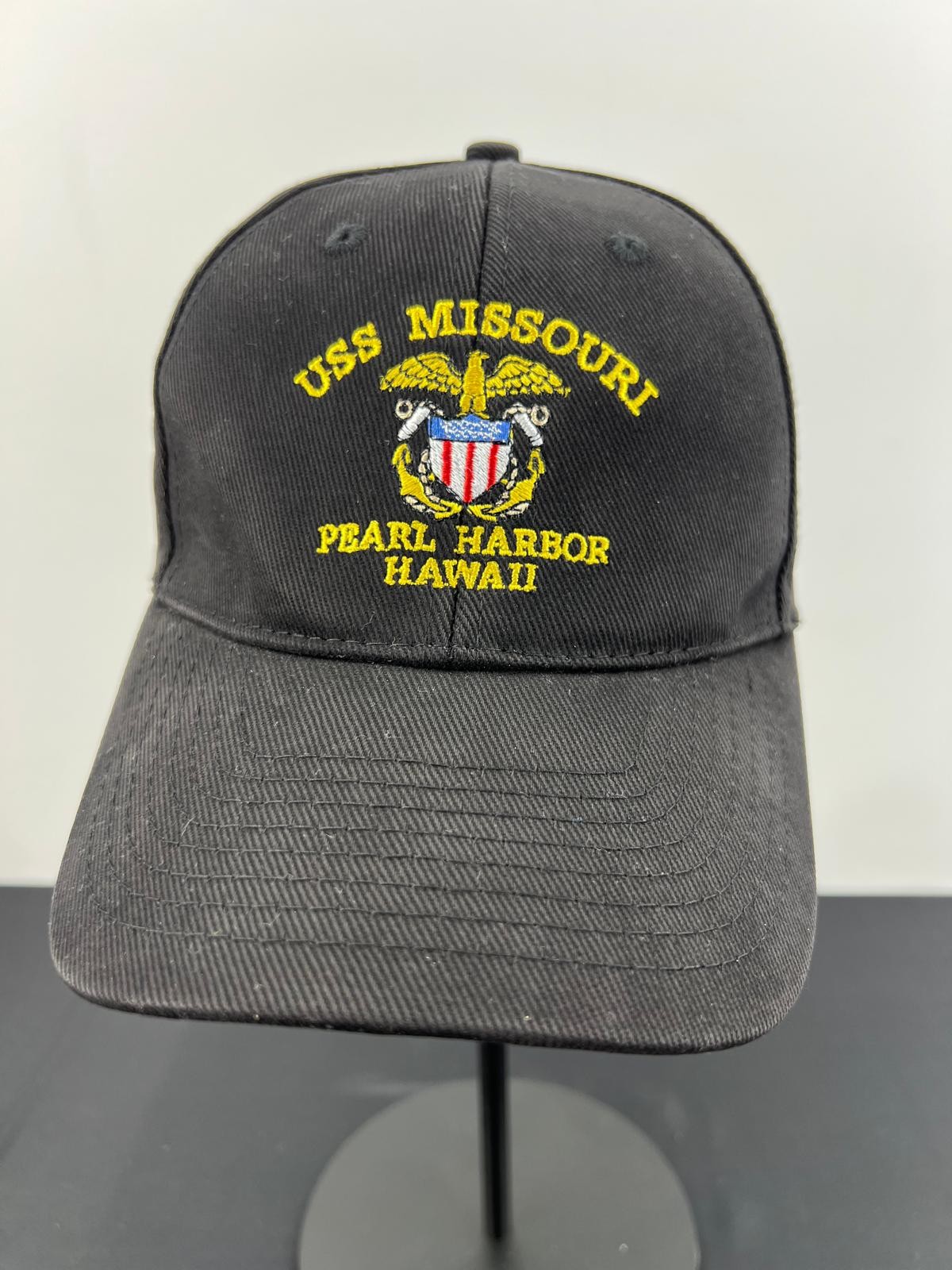 USS Missouri Pearl Harbor Baseball Cap Hawaii Black One Size