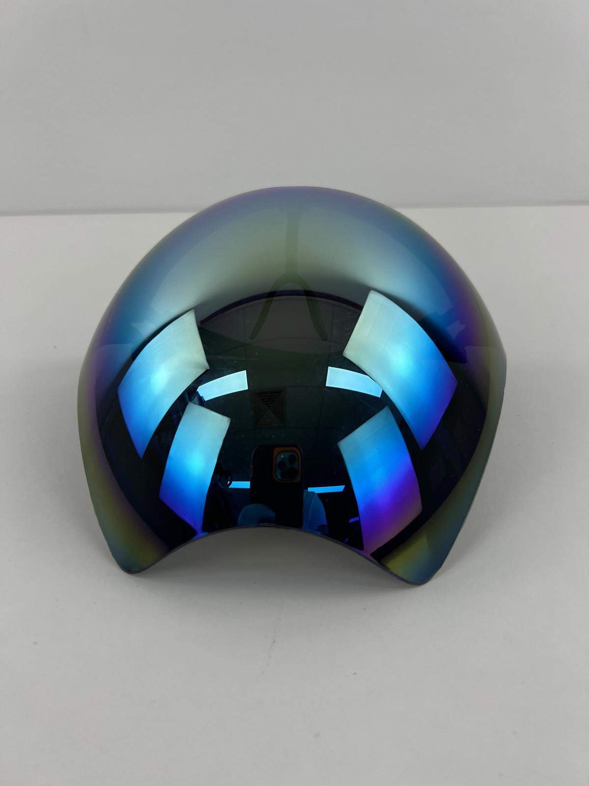 Futuristic Oversized Shield Visor Sunglasses Iridescent Lens