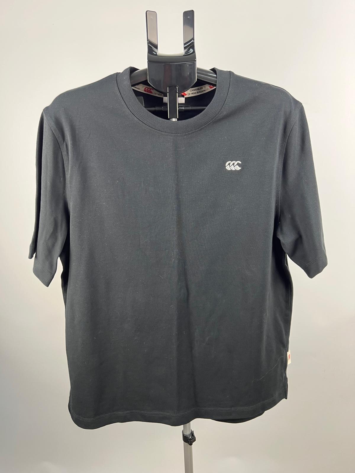 Canterbury Organic Cotton Black T-Shirt Size L