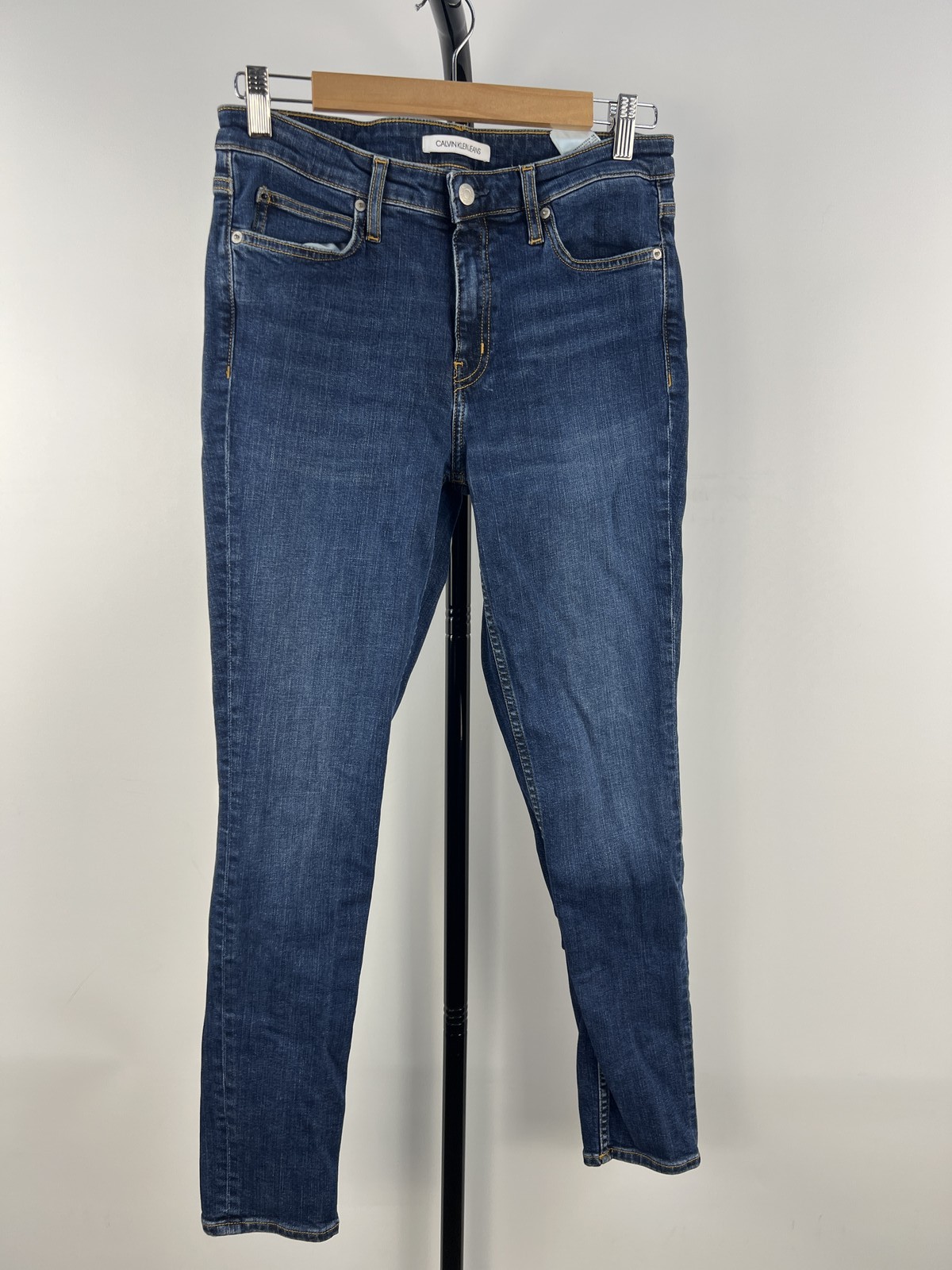 Calvin Klein Jeans Mid Rise Skinny Amsterdam Blue Mid W31 L30