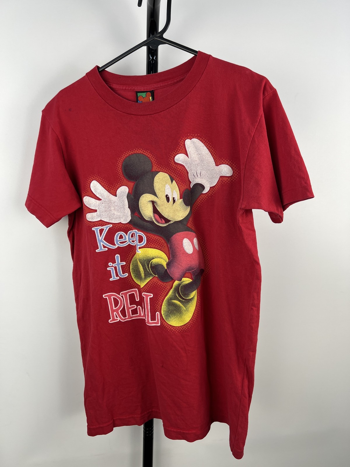 Mickey Unlimited Disney Mickey Mouse "Keep It Real" Red T-Shirt M