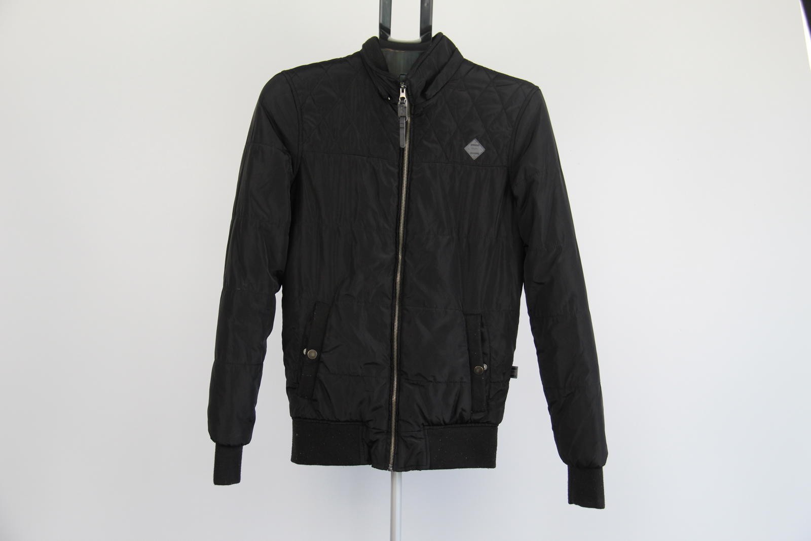 Mossimo Quilted Bomber Jacket Black Size XS Men’s Lightweight Zip-Up Puffer