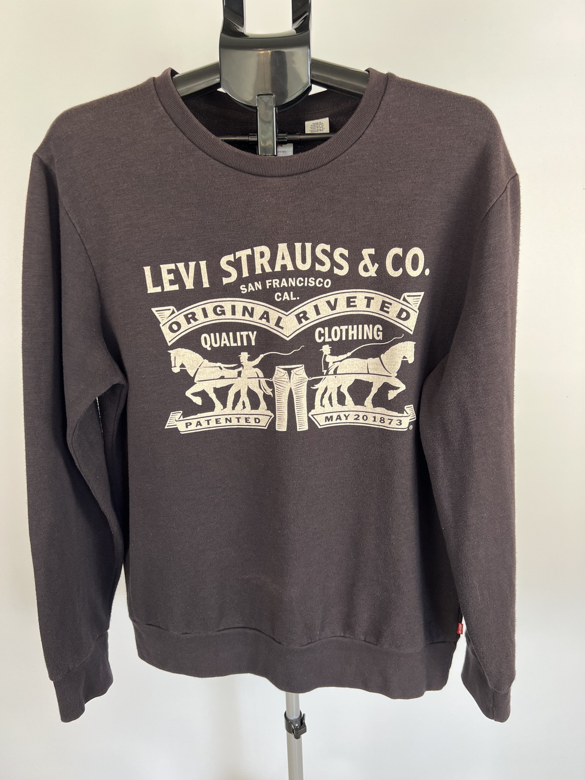 Levi's Levi Strauss & Co crew neck sweatshirt L brown