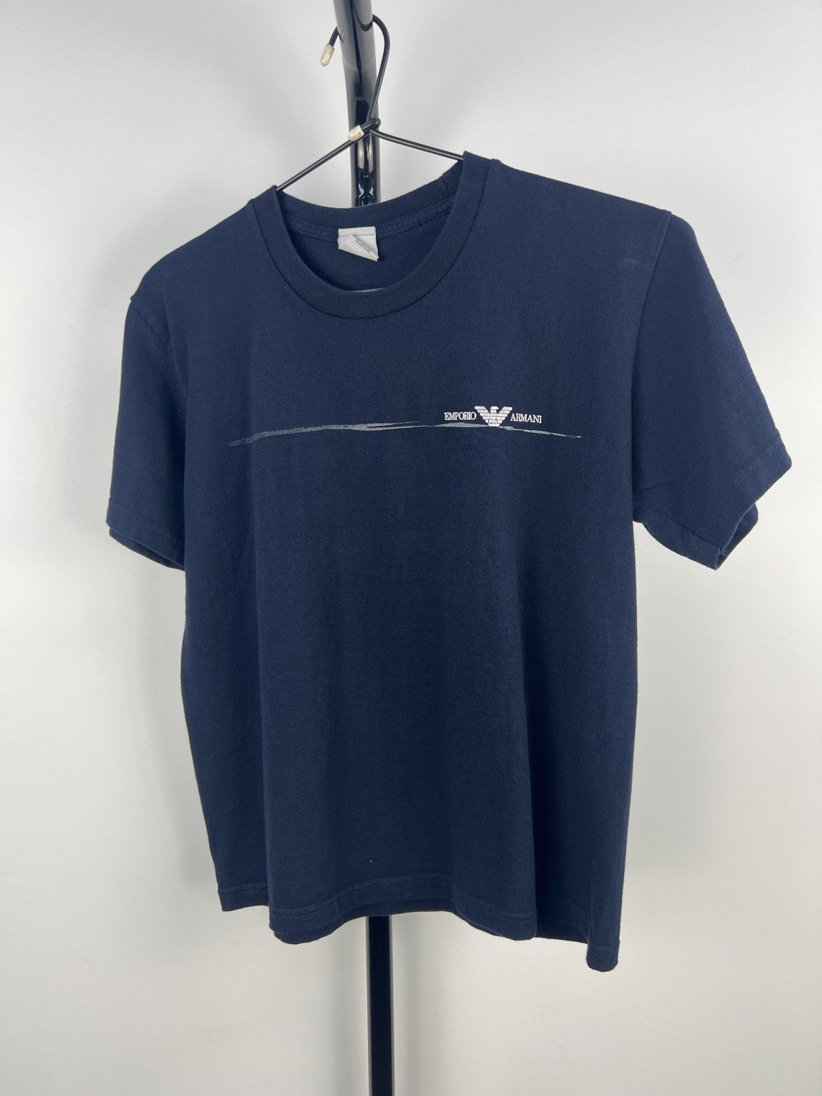A|X Armani Exchange Emporio Armani Navy Logo T-Shirt XS 100% Cotton