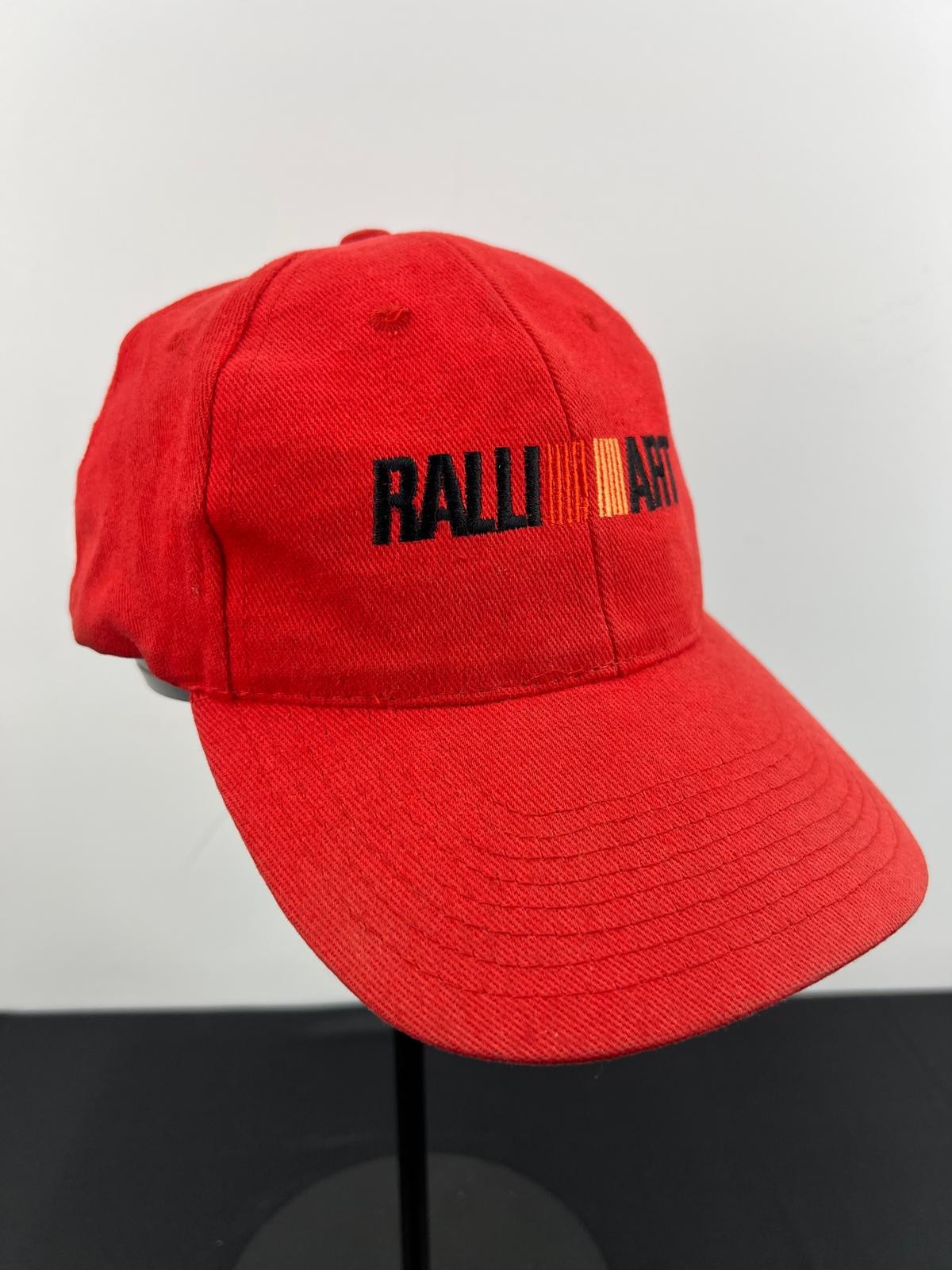 Red Ralliart Baseball Cap Adjustable 100% Cotton