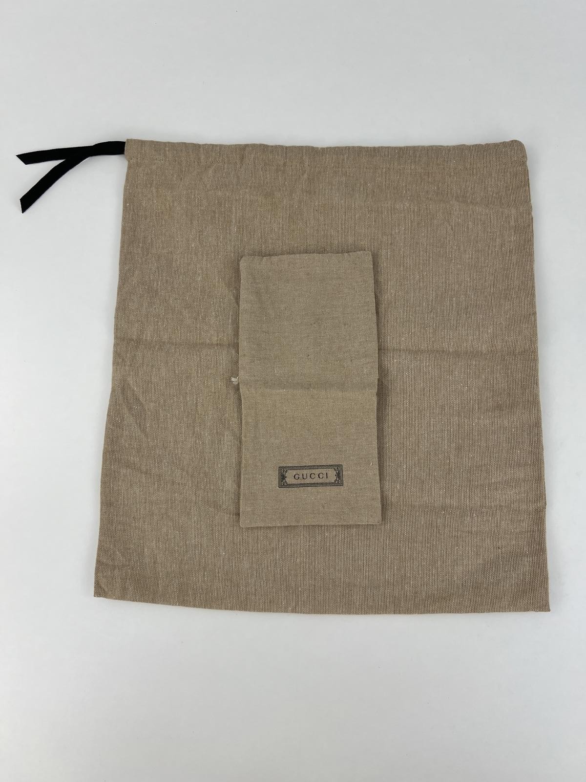 Gucci Dust Bag Set – Large Drawstring Dust Bag + Small Pouch