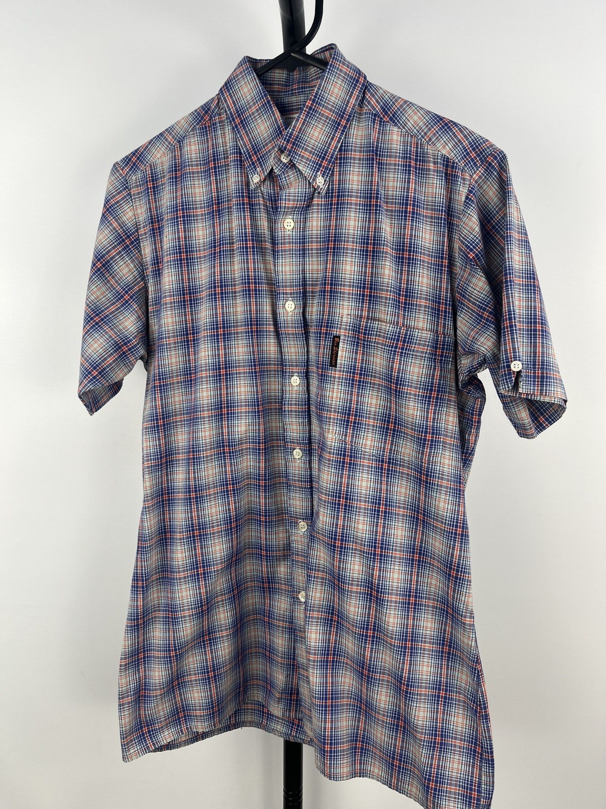 Ben Sherman Classic Line Plaid Short Sleeve Button-Down Shirt