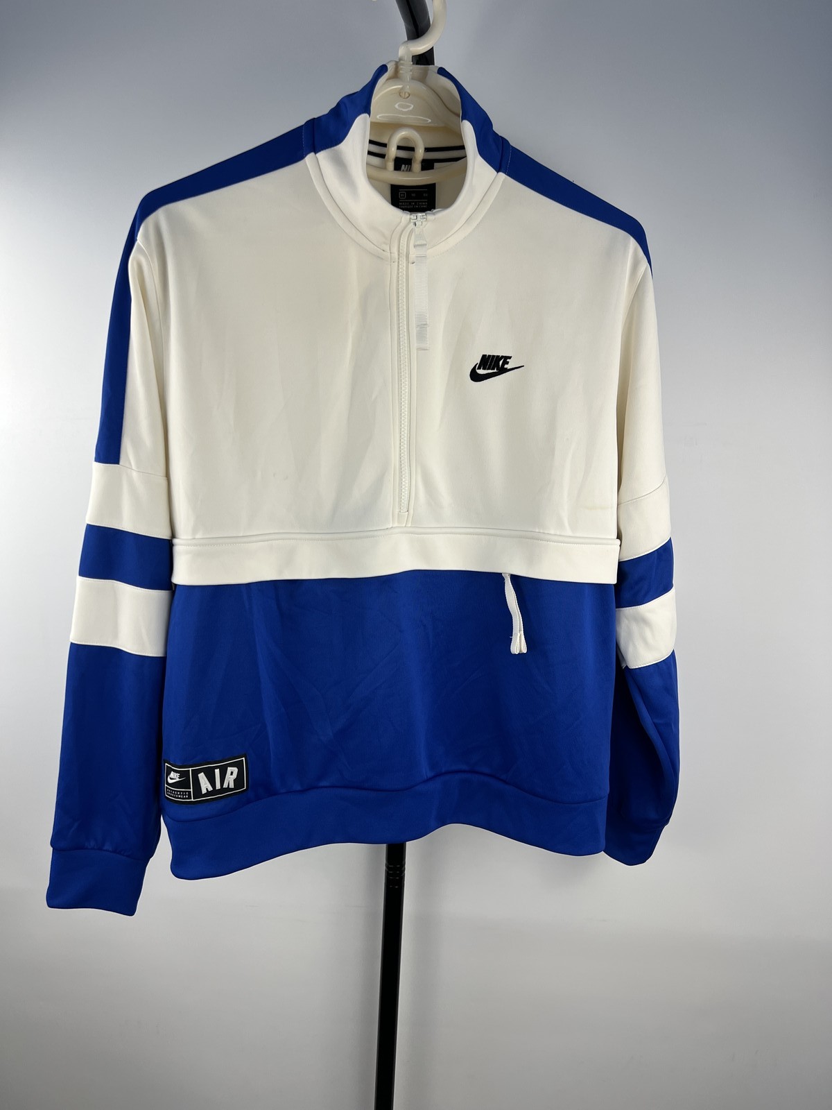 Nike Air Half Zip Track Jacket Blue White Size XL