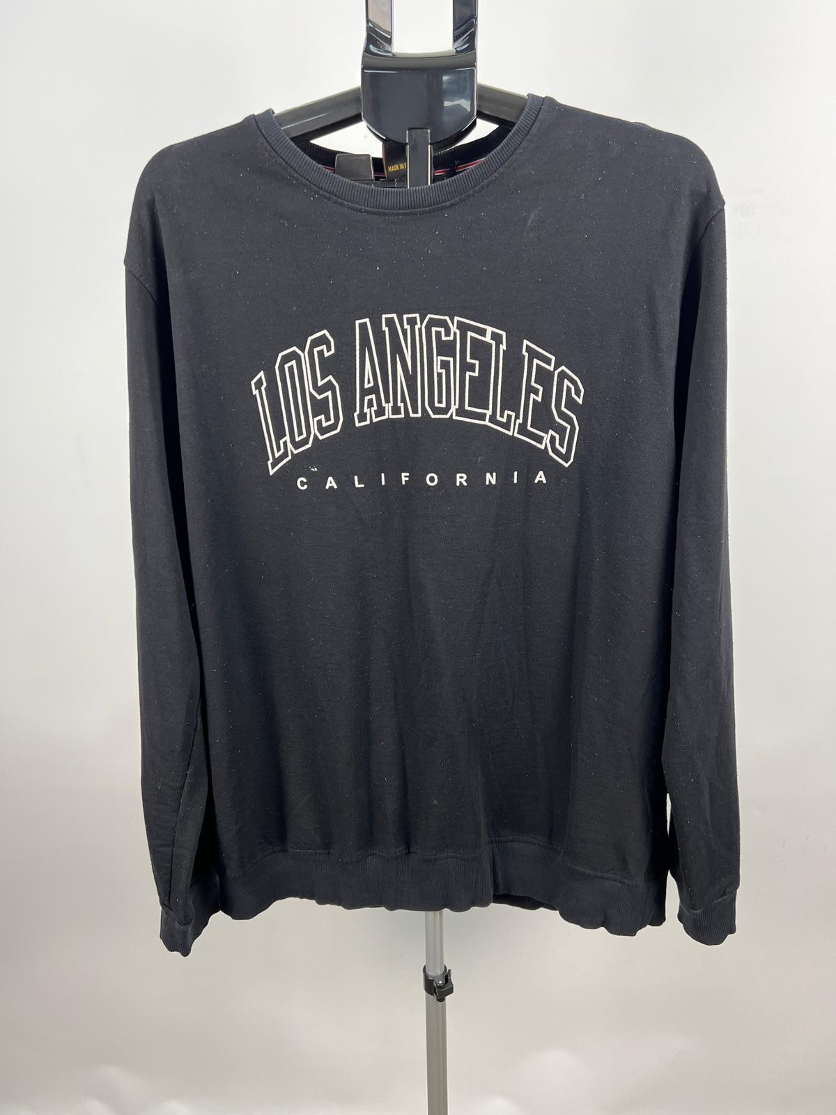 Le Hawkesbury XL Black Los Angeles California Crewneck Sweatshirt