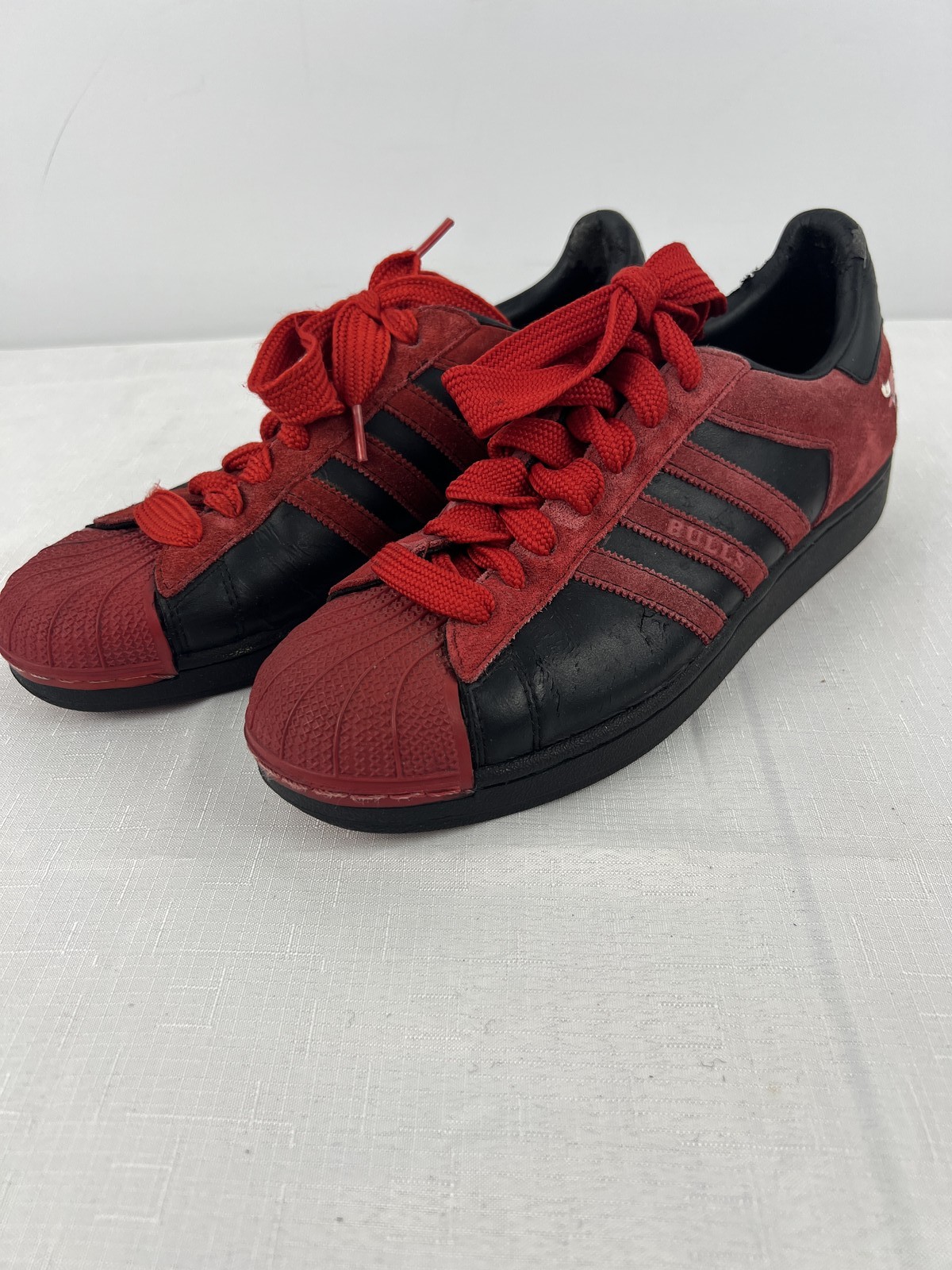 adidas Superstar Chicago Bulls Red/Black Trainers Sneakers