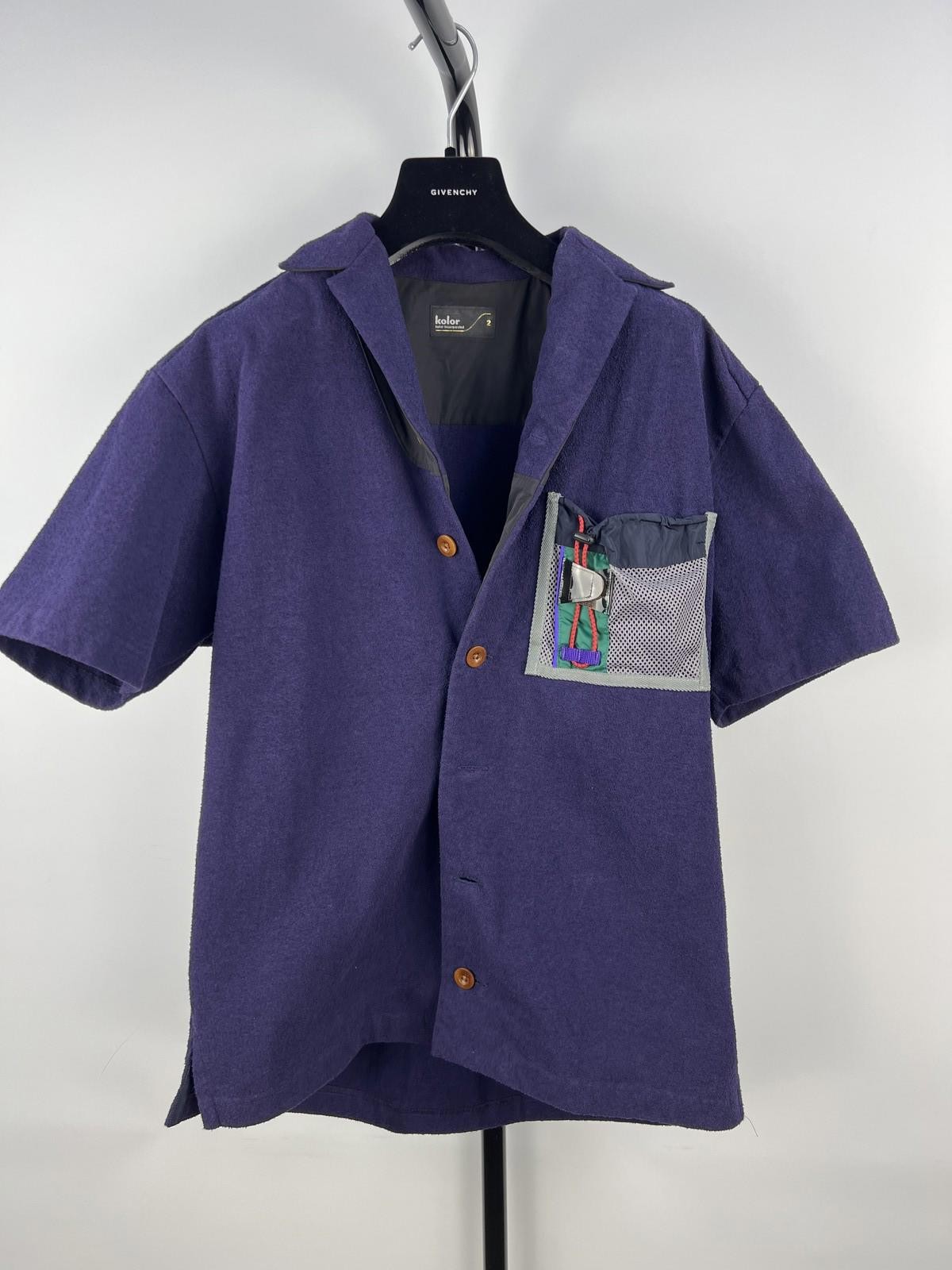 Kolor SS19 Hybrid Pocket Utility Jacket - Purple - Size 2 - Made in Japan