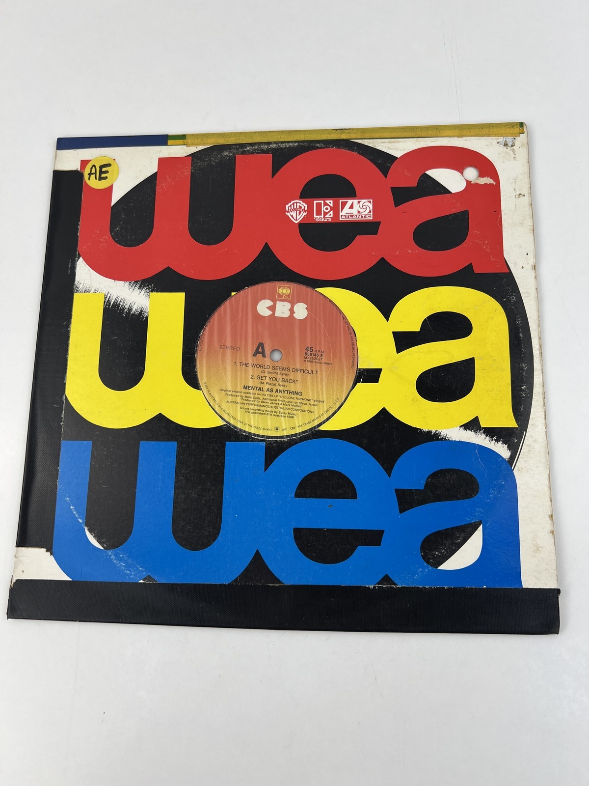 Mental As Anything - The World Seems Difficult (1989) | 12" Vinyl